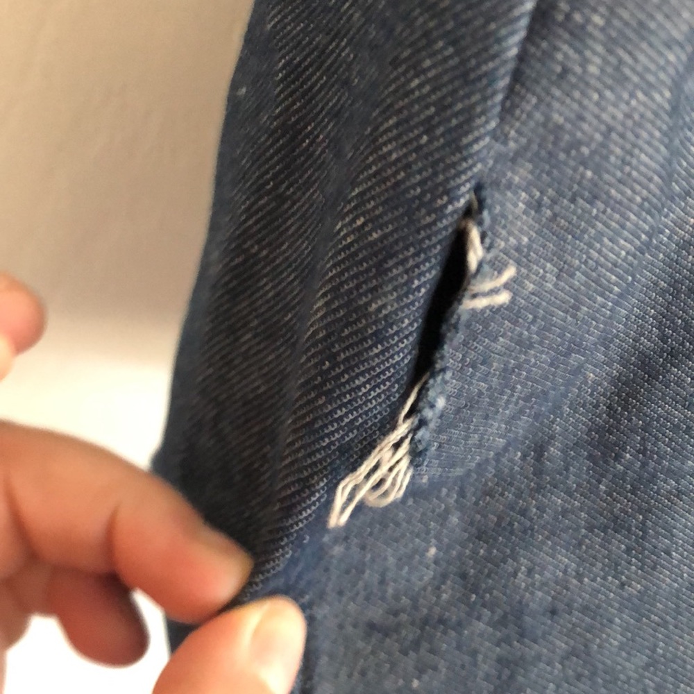 Gold Coast Blue Jean and Brown Shoulder Bag AS IS - Picture 9 of 16